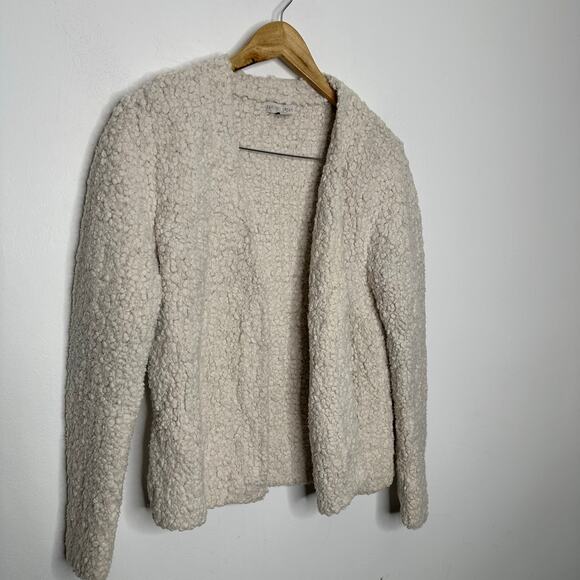 BAREFOOT DREAMS Boucle Cardi in Almond BDWNV1105 cozy open front women's XS - Picture 3 of 6